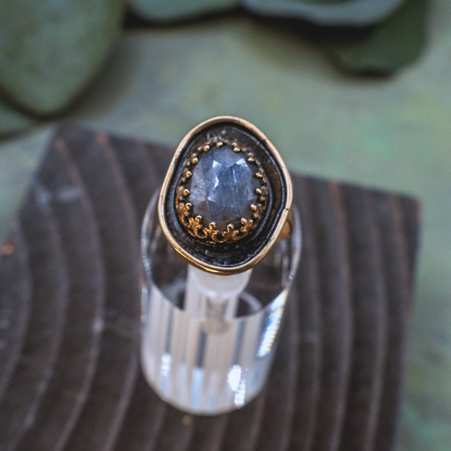 Alchemie Ring I - 18k Gold Vermeil Sapphire Ring