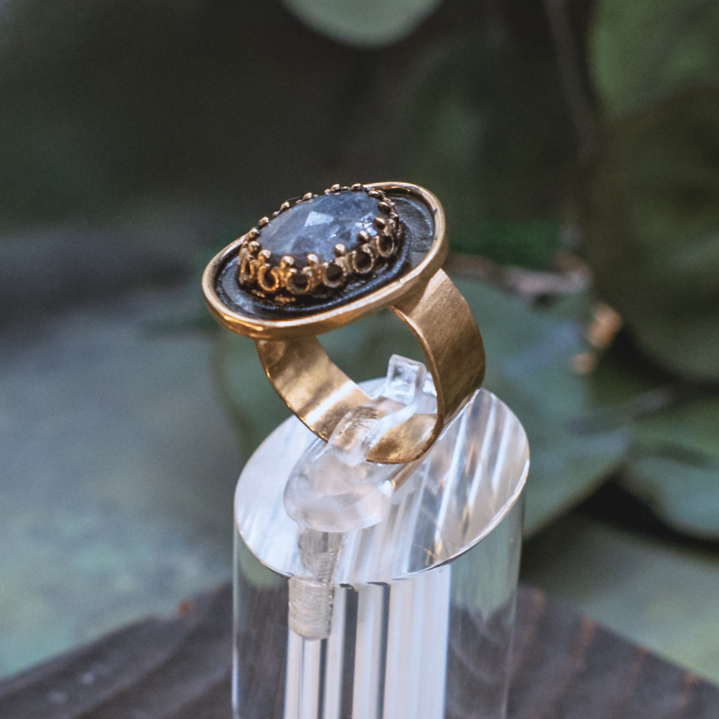 Alchemie Ring I - 18k Gold Vermeil Sapphire Ring