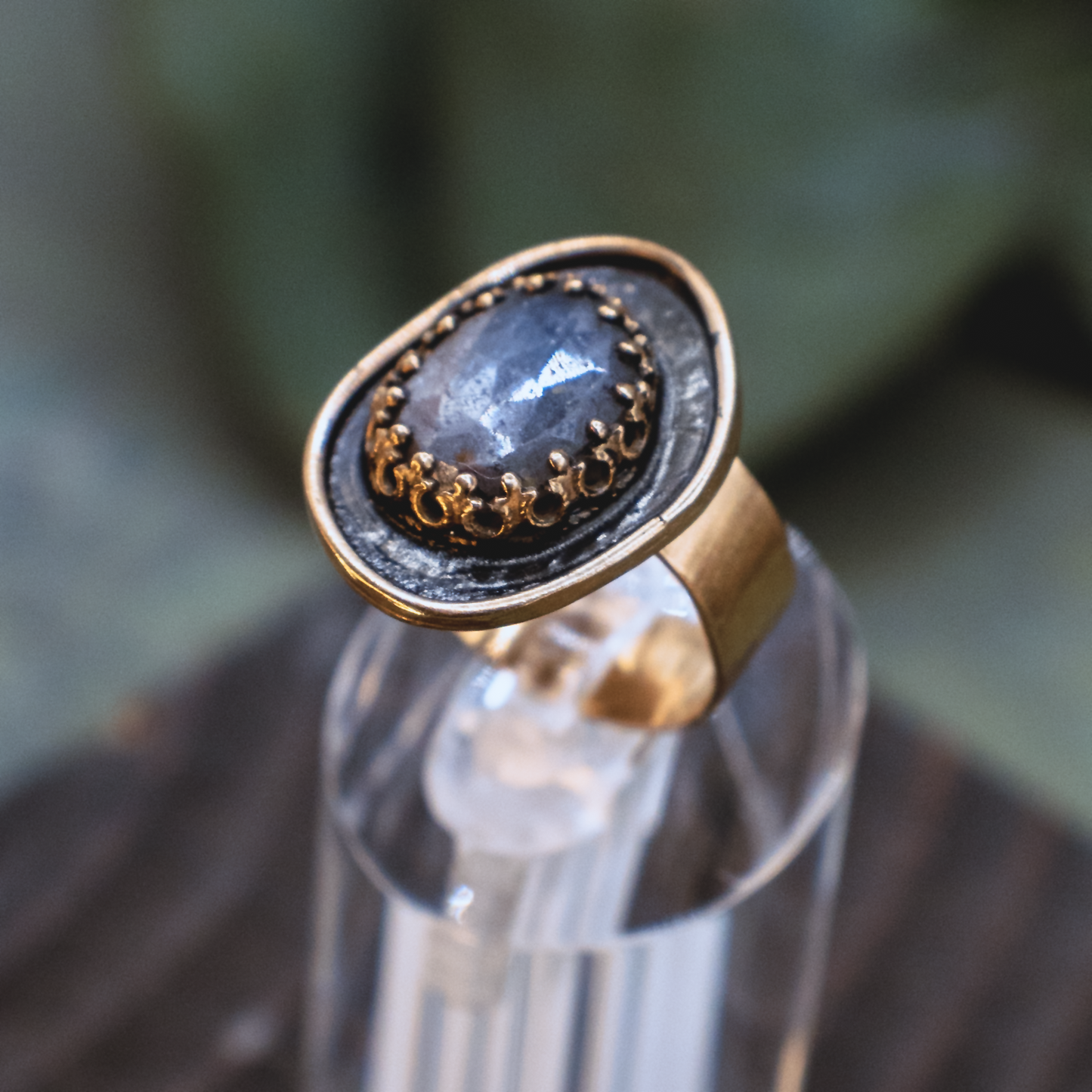 Alchemie Ring I - 18k Gold Vermeil Sapphire Ring