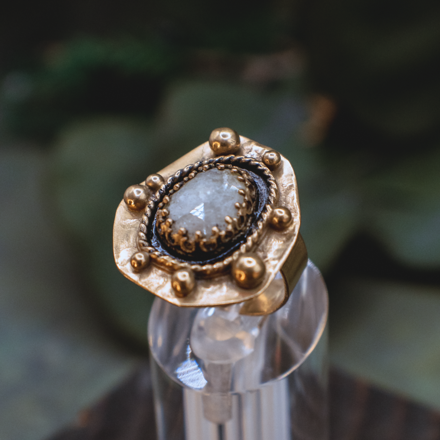 Alchemie Ring III - 18k Gold Vermeil Sapphire Ring