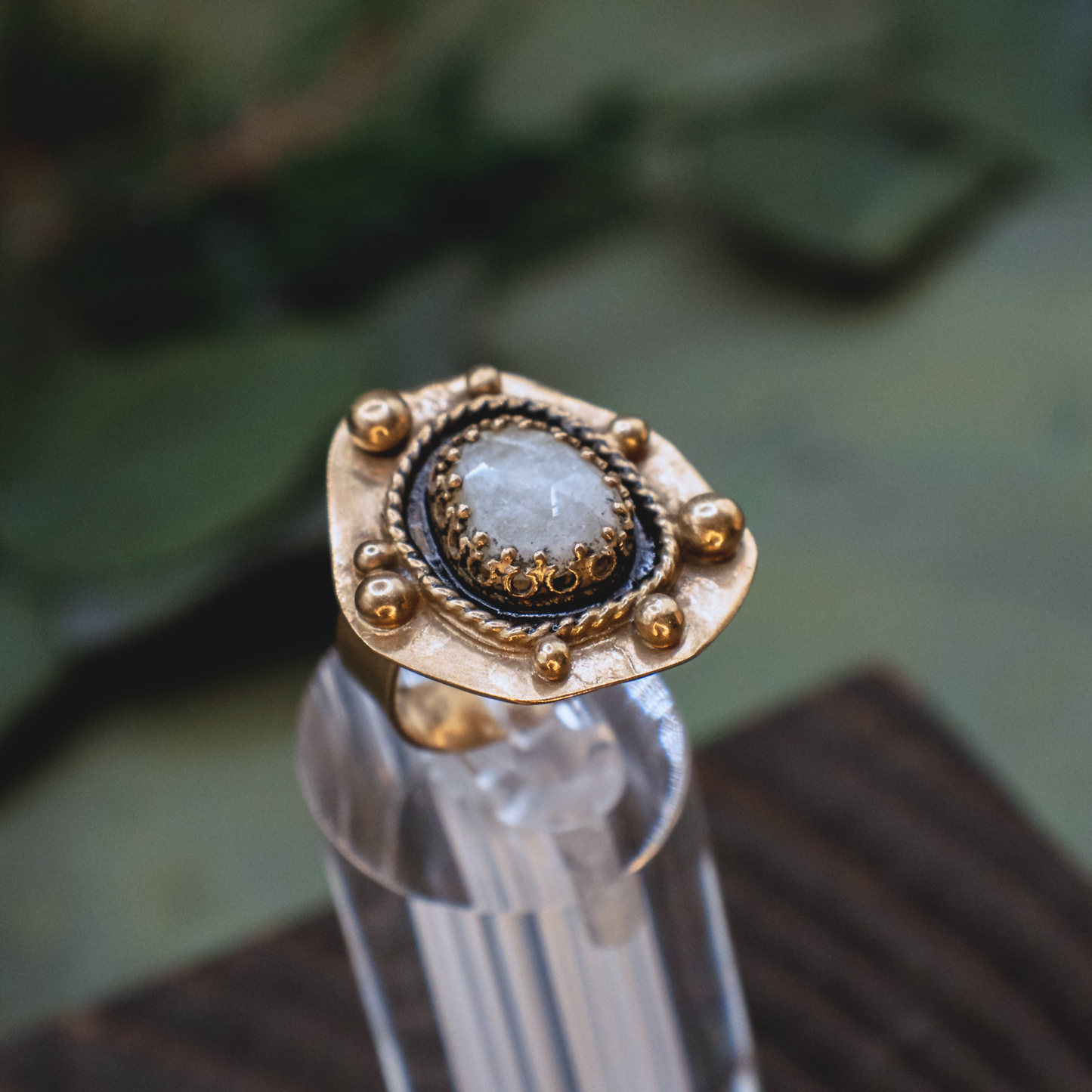 Alchemie Ring III - 18k Gold Vermeil Sapphire Ring