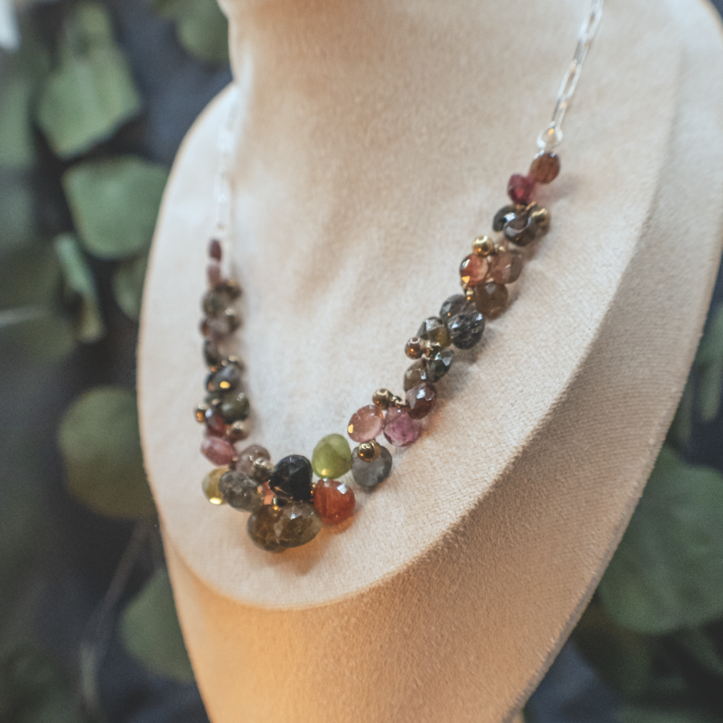 Tourmaline Bunches Necklace