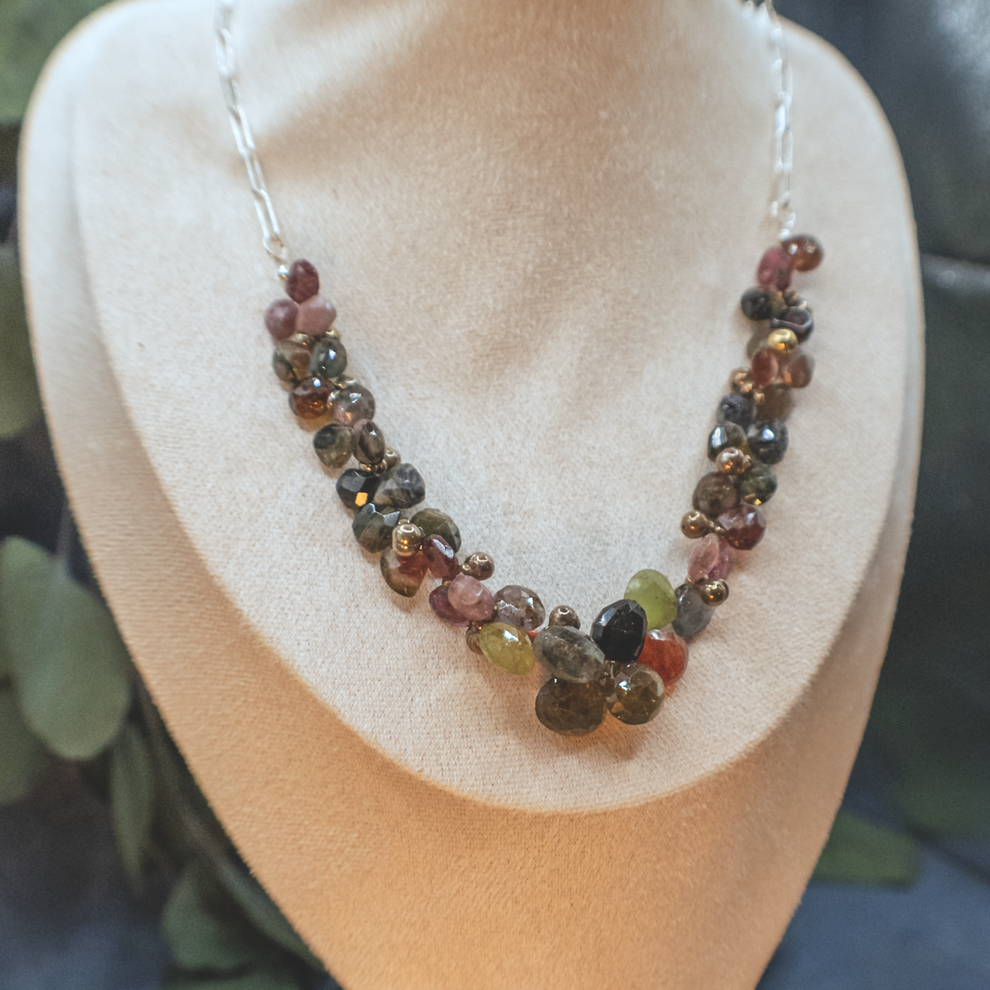 Tourmaline Bunches Necklace