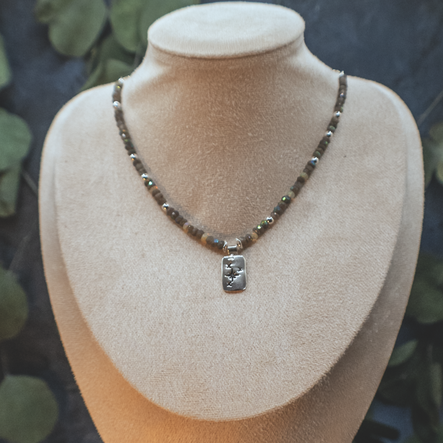 Starseed Labradorite and Opal Necklace IV