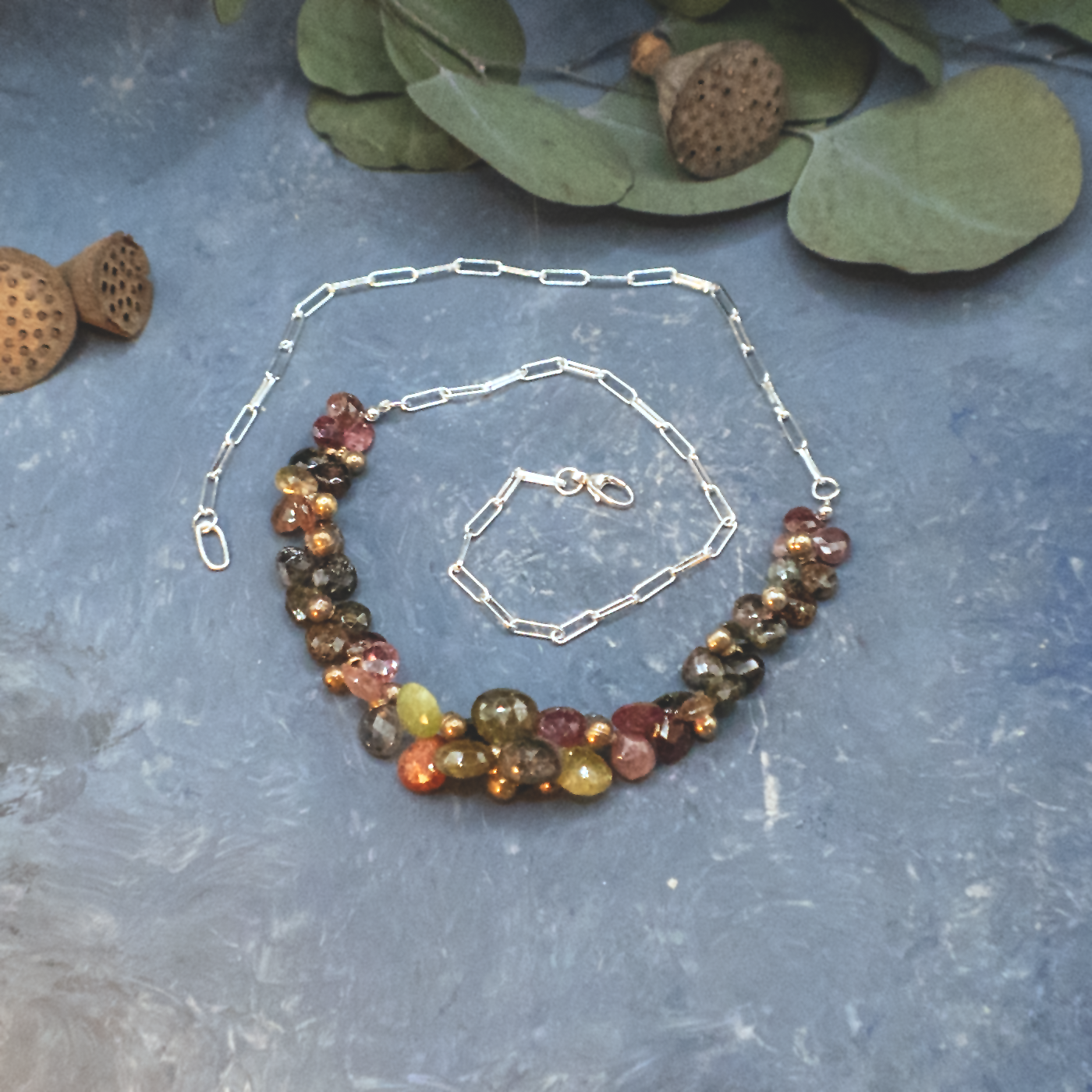 Tourmaline Bunches Necklace