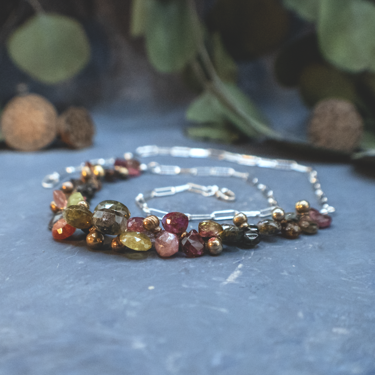 Tourmaline Bunches Necklace