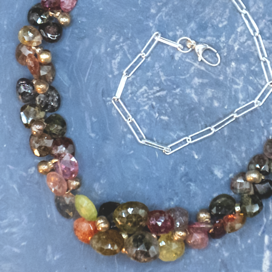 Tourmaline Bunches Necklace