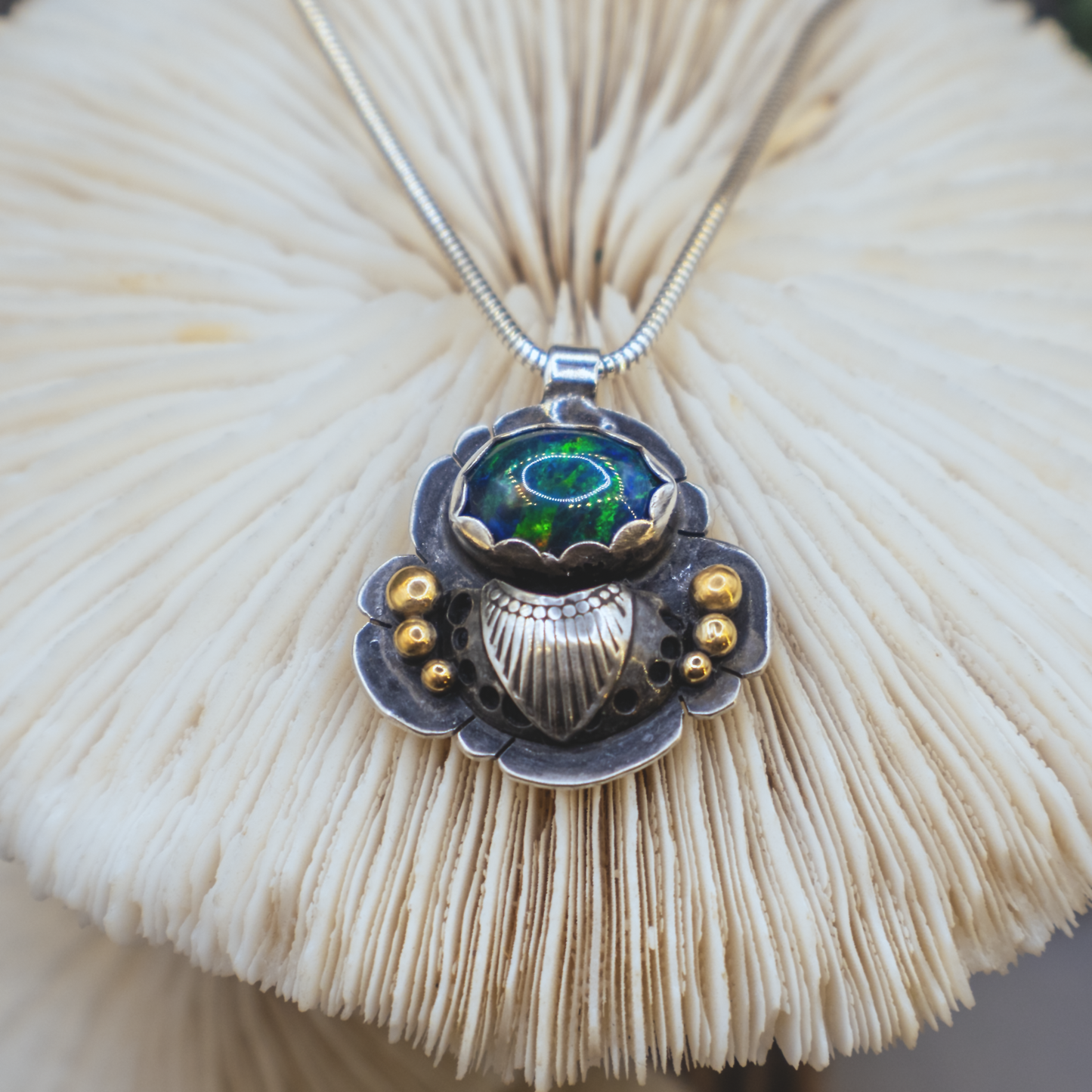 Opal Scarab Necklace I