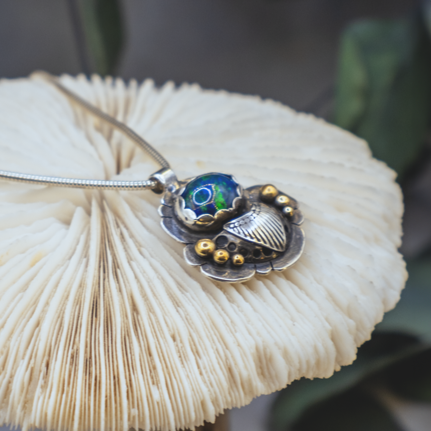 Opal Scarab Necklace I