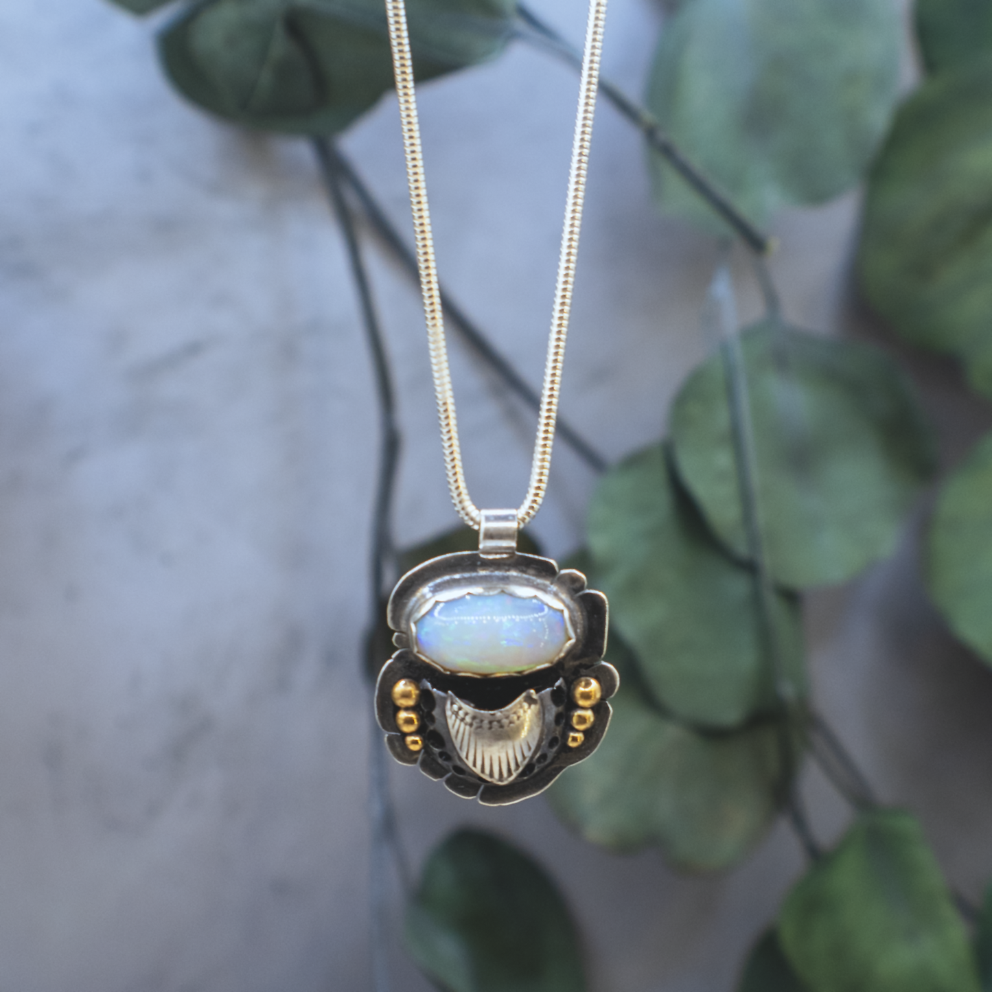 Opal Scarab Necklace II