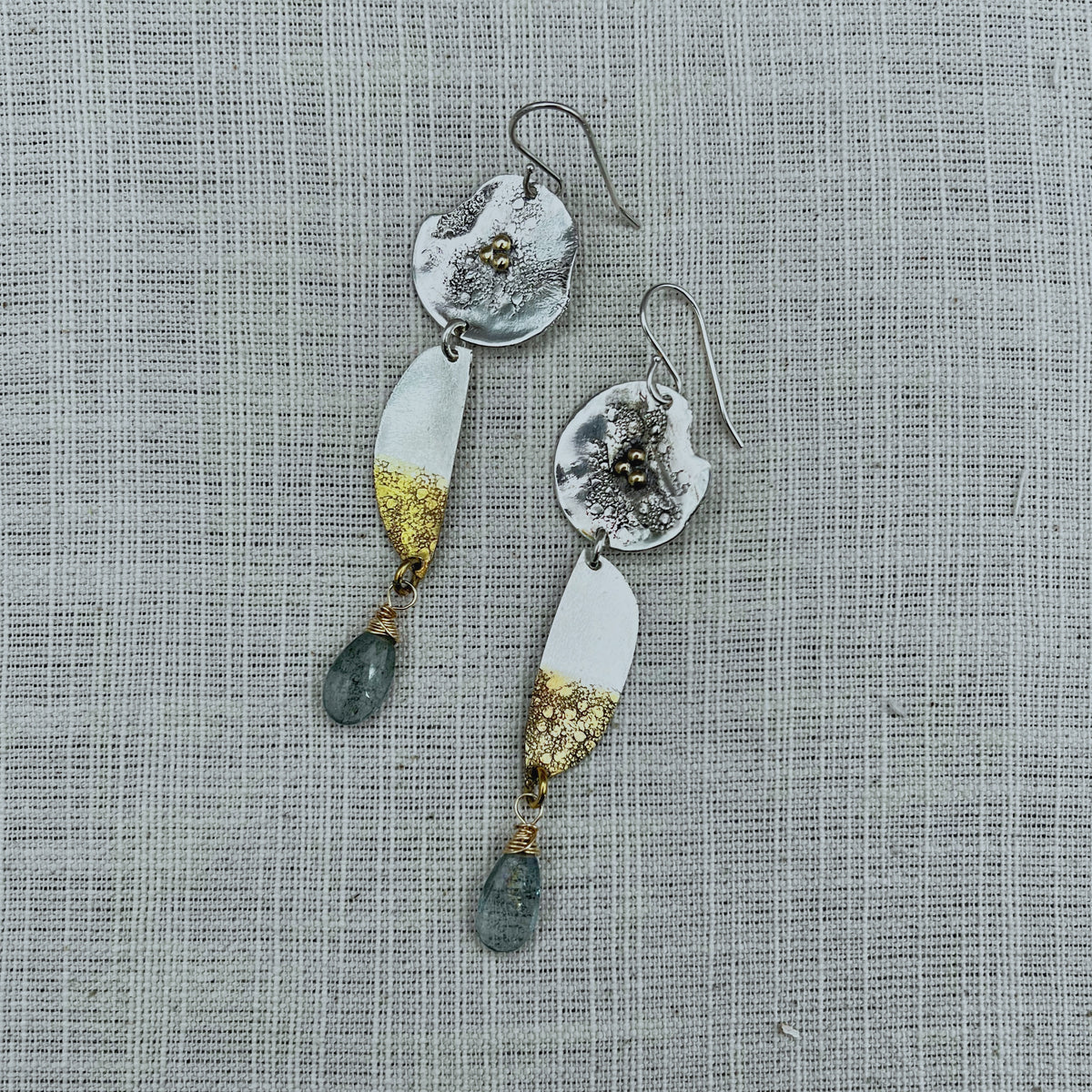 Tide Drop Aquamarine Earrings I