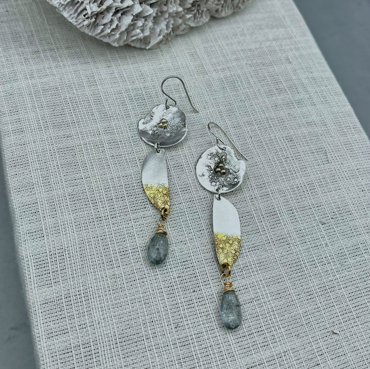 Tide Drop Aquamarine Earrings I