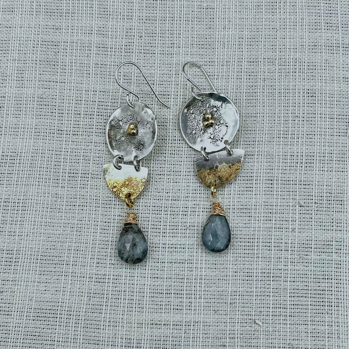 Tide Drop Aquamarine Earrings II