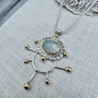 Prismatic Beacon Aquamarine Necklace III