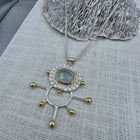 Prismatic Beacon Aquamarine Necklace II